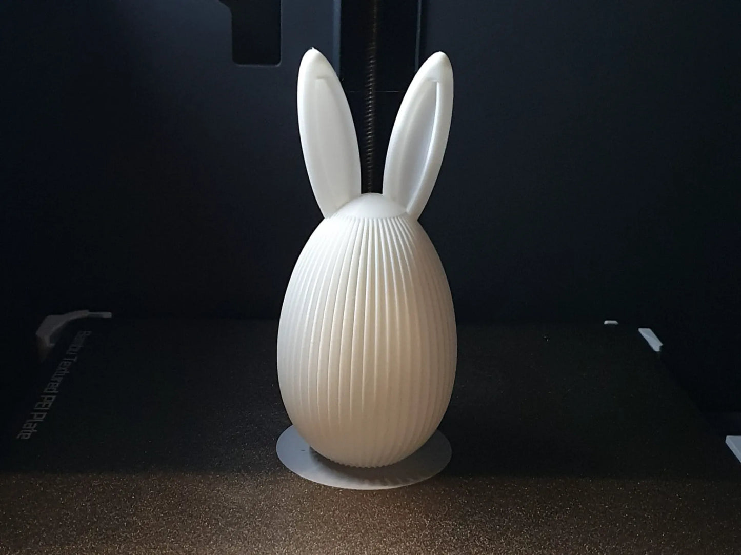 Bunny Egg - 3D Printed Bunny - Cute Spring Bunny - Bunny Ear Sculpture - Minimalist Easter Decor - Easter Ornament - Japandi Easter Egg