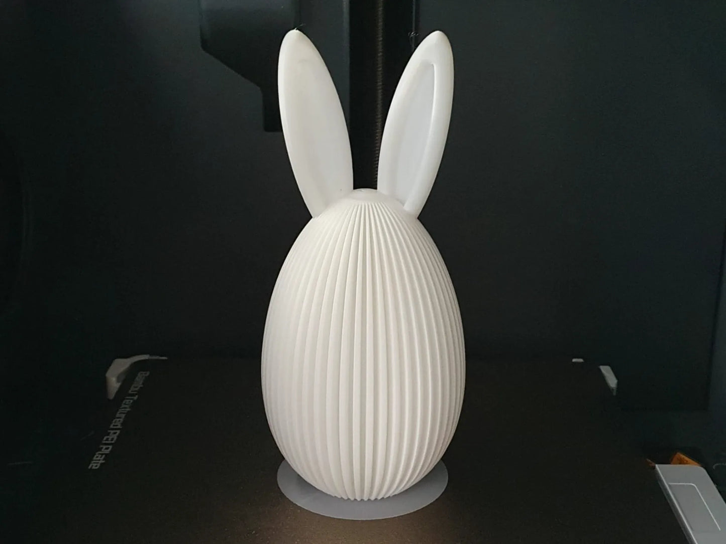 Bunny Egg - 3D Printed Bunny - Cute Spring Bunny - Bunny Ear Sculpture - Minimalist Easter Decor - Easter Ornament - Japandi Easter Egg