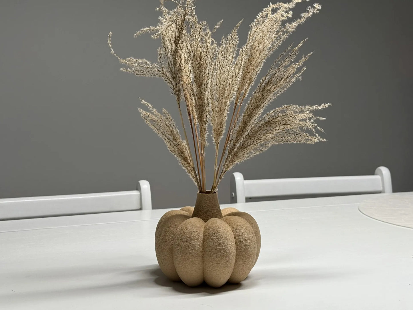 3D Printed Pumpkin Vase- Minimalist Home Decor - Modern Table Decor - Minimalist Autumn Display - Pumpkin Flower Pot - 3D Pumpkin Decor