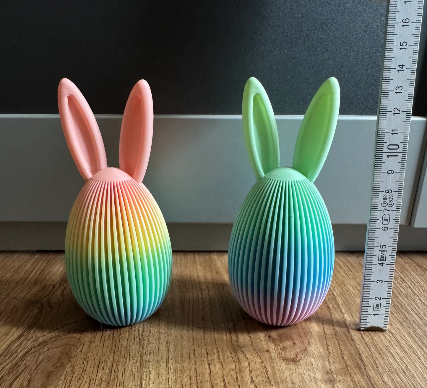 Bunny Egg - 3D Printed Bunny - Cute Spring Bunny - Bunny Ear Sculpture - Minimalist Easter Decor - Easter Ornament - Japandi Easter Egg