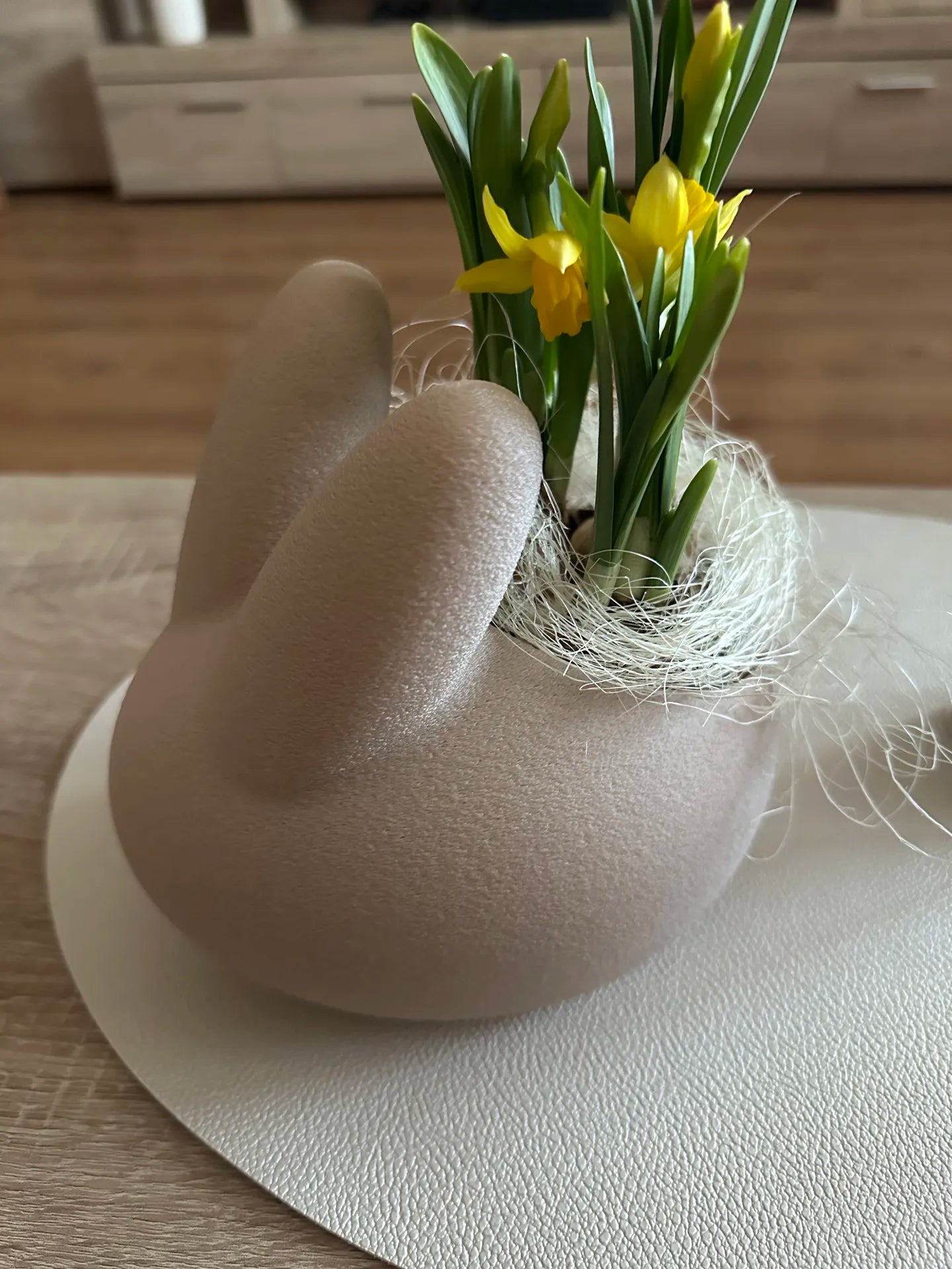 Bunny Tealight Holder - 3D Printed Candle Holder - Rabbit Candle Holder - Minimalist Easter Decor - Modern Bunny Ornament-Bunny Easter Gift