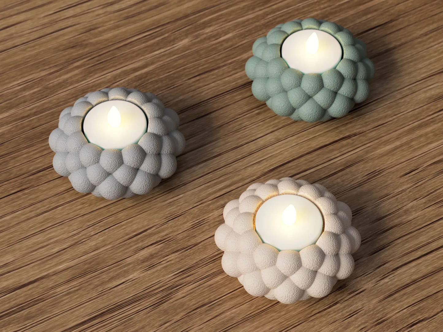 Bubble Tealight Holder - 3D Printed Candle Holder - Cozy Lighting Accent - Minimalist Bubble Decor - Modern Tealight Holder - Unique Gift