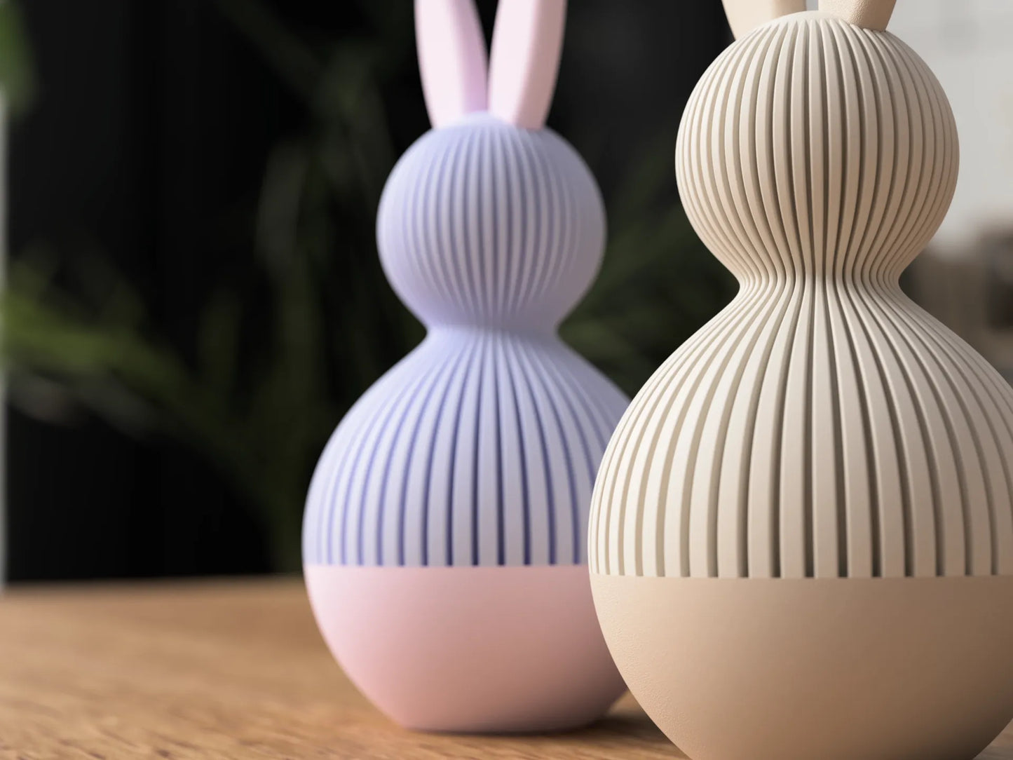 Bunny Storage Container - Minimalist Easter Bunny Container - 3D Printed Jar- Modern Easter Decor- Elegant & Japandi Style- Spring Bunny Jar