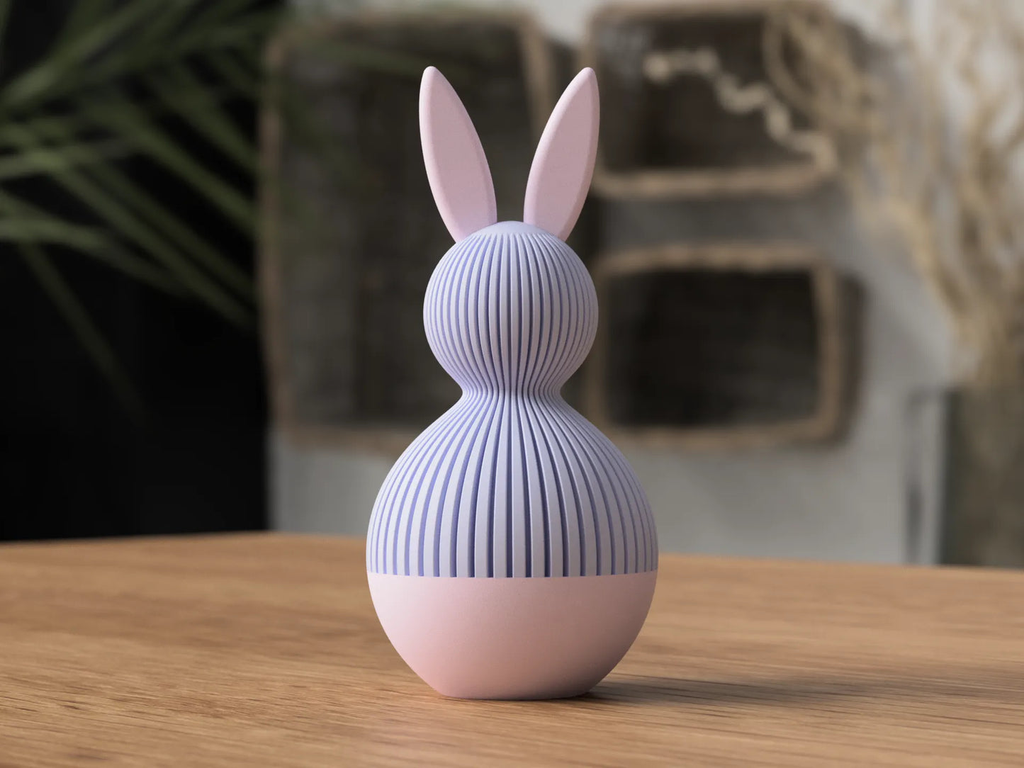 Bunny Storage Container - Minimalist Easter Bunny Container - 3D Printed Jar- Modern Easter Decor- Elegant & Japandi Style- Spring Bunny Jar