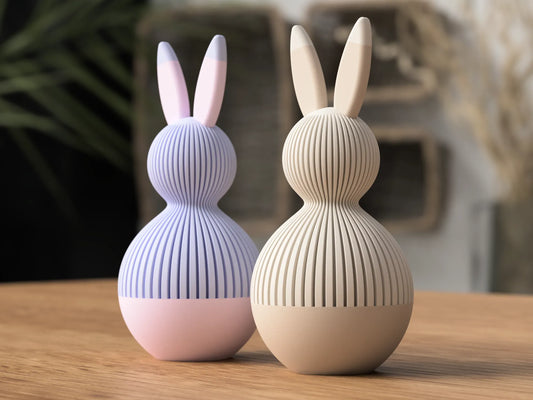 Bunny Storage Container - Minimalist Easter Bunny Container - 3D Printed Jar- Modern Easter Decor- Elegant & Japandi Style- Spring Bunny Jar