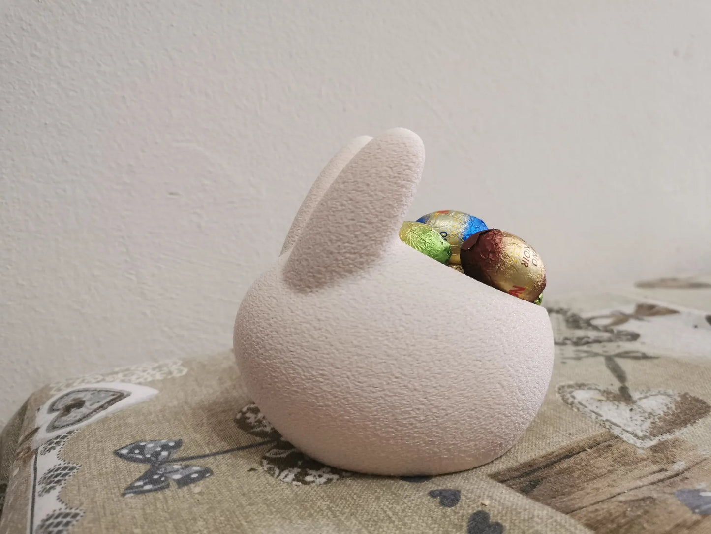 Bunny Tealight Holder - 3D Printed Candle Holder - Rabbit Candle Holder - Minimalist Easter Decor - Modern Bunny Ornament-Bunny  Easter Gift
